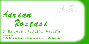 adrian rostasi business card